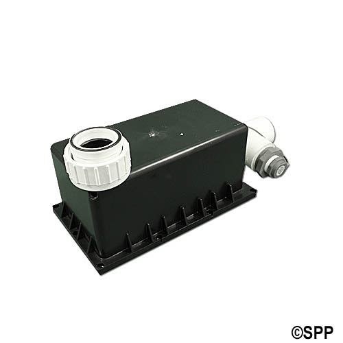 Heater Housing,D1,Crystal Pure(Plastic)No Element,w/Unions,  w/Flow Switch(1989-1992)Uses O-Ring P/N 20-05-0054