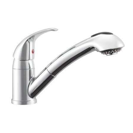 DESIGNER PULL-OUT RV KITCHEN FAUCET - CHROME POLISHED