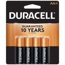 AA/4Pk,Alkaline-Duracell,Carded Battery