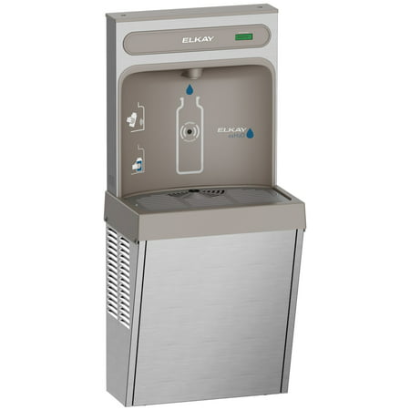 Elkay EZH2O Refrigerated Surface Mount Bottle Filling Station, Non-Filtered, 8GPH, Stainless Steel