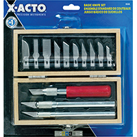 X-Acto X5282 Basic Utility Knife Set, 6-1/2 X 5-1/2 X 1-1/2 in Size
