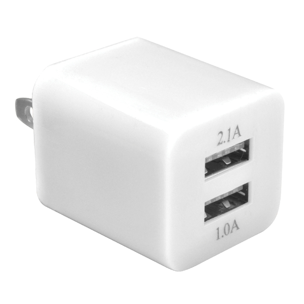 2-Port Wall Charger White