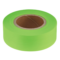 TAPE FLAGGING LIME 1IN X 200FT