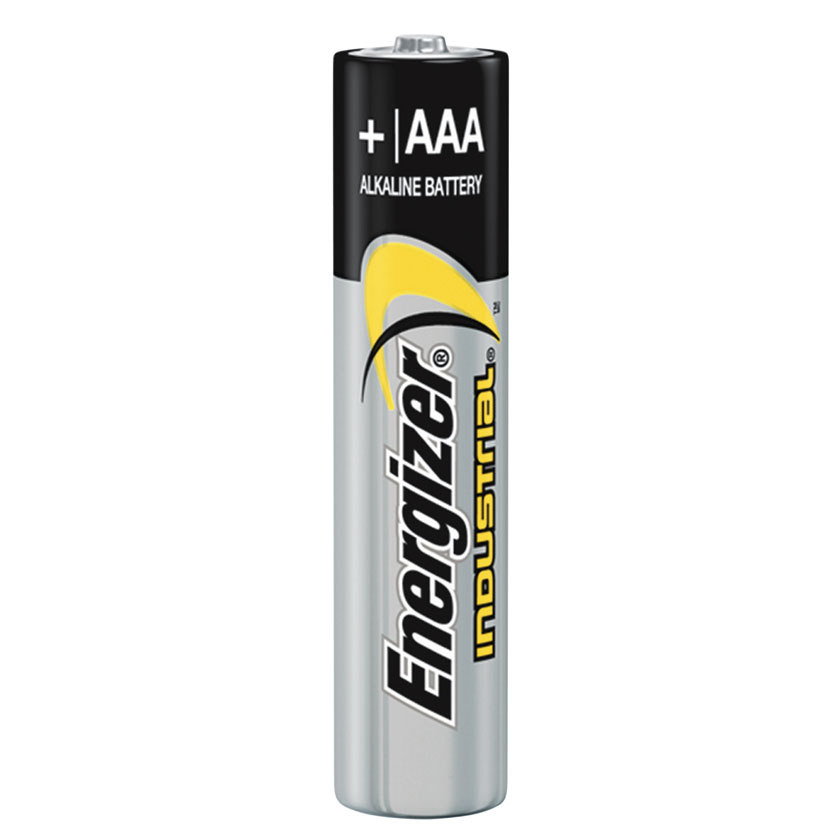 Energizer EN92 Non-Rechargeable Industrial Alkaline Battery, 1.5 V, AAA, Zinc Manganese Dioxide