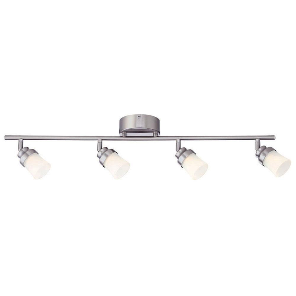 ENVIROLITE� 4-LIGHT LED TRACK FIXTURE, 3 FT., STRAIGHT BAR, BRUSHED NICKEL, DIMMABLE, INTEGRATED LED INCLUDED