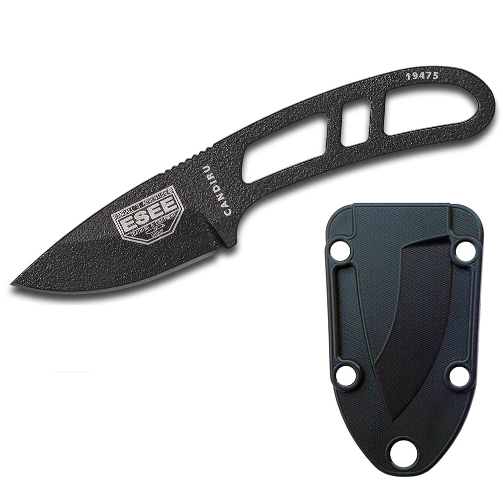 ESEE Knives Candiru  Black with Black Molded Sheath