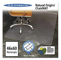 Natural Origins Chair Mat For Hard Floors, 46 x 60, Clear