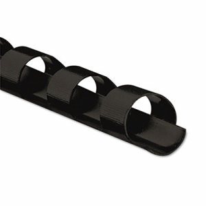 Plastic Comb Bindings, 5/16" Diameter, 40 Sheet Capacity, Black, 25 Combs/Pack