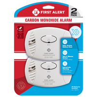 First Alert CO400CN2 Alarm Twin Pack, Carbon Monoxide, AA Battery, Plastic Housing, 9.3 in L X 6.1 in W X 4.1 in H