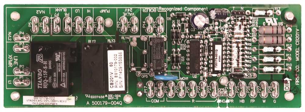 FIRST COMPANY� CIRCUIT CONTROL BOARD FOR HB/MB/UCQ UNITS, 120 / 24 VOLTS