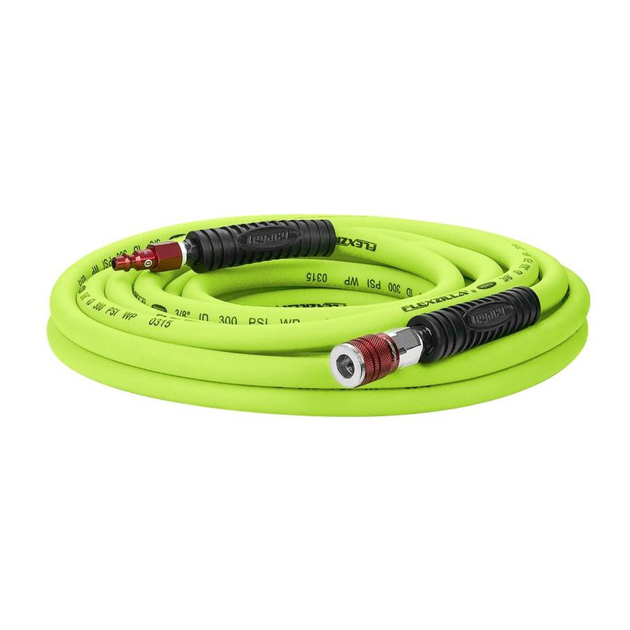 Flexzilla Air Hose 3/8in x 25ft w/ ColorConnex Coupler  Plug Type D Red