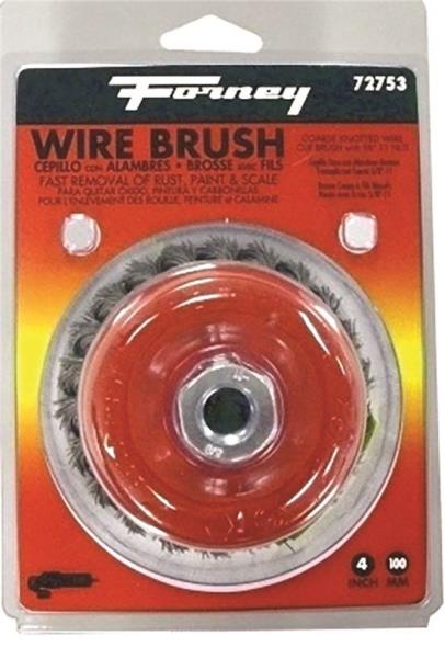 BRUSH CUP WIRE KNOT 4X.012INCH