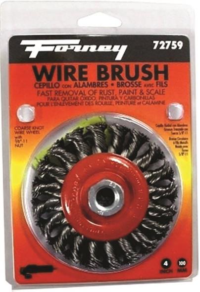 BRUSH WIRE WHEEL KNOT 4X.012IN