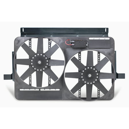 FAN ELECTRIC 13 1/2IN DUAL SHROUDED PULLER W/VARIABLE SPEED CONTROL,00-04 CHEVY/