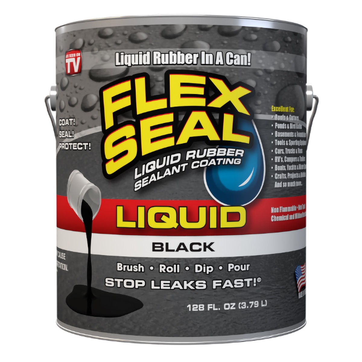 Flex Seal Liquid 1 gallon Black