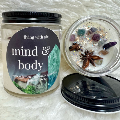 Mind & Body Crystal Candle
