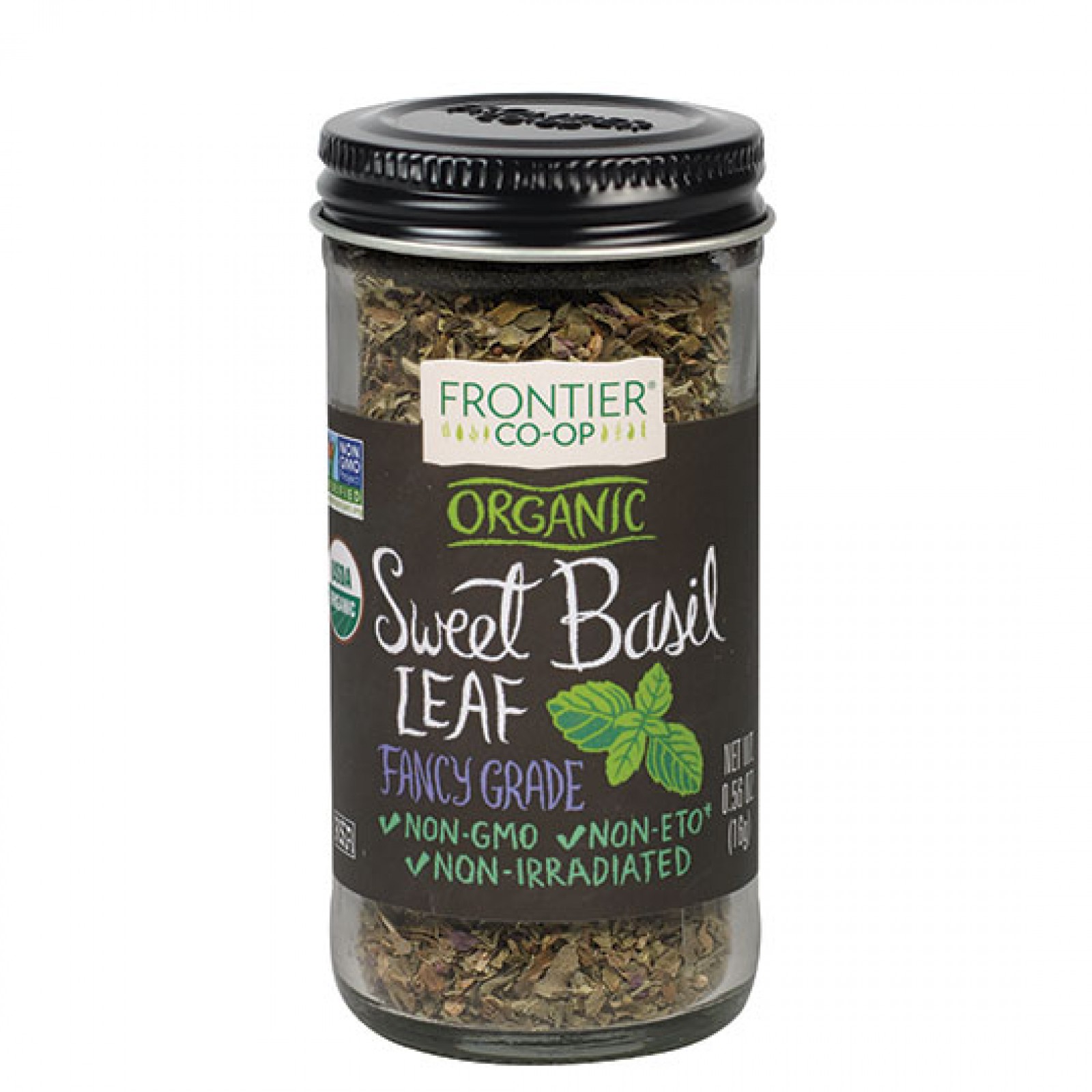 Frontier Herb Sweet C/S Basil Leaf Organic (1x.40 Oz)