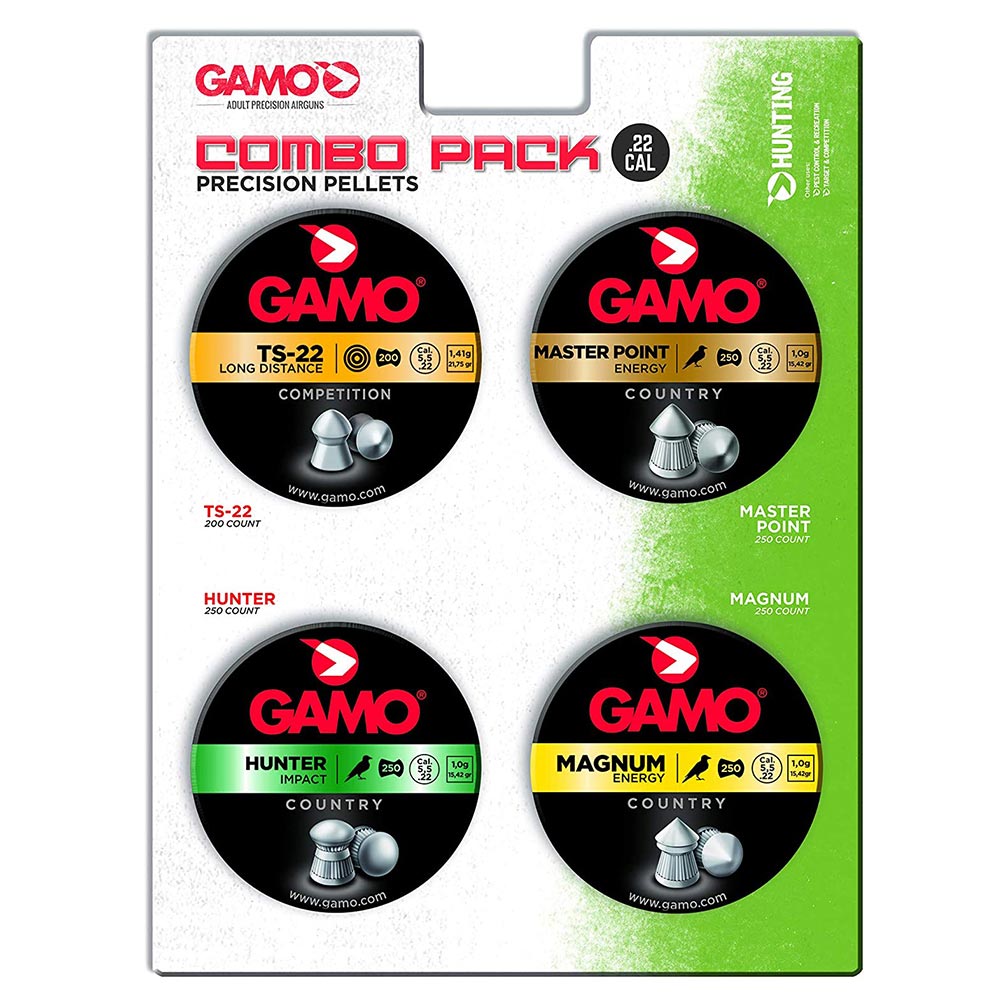 Gamo .22cal Pellet Assorted Combo Pack (950 Count)