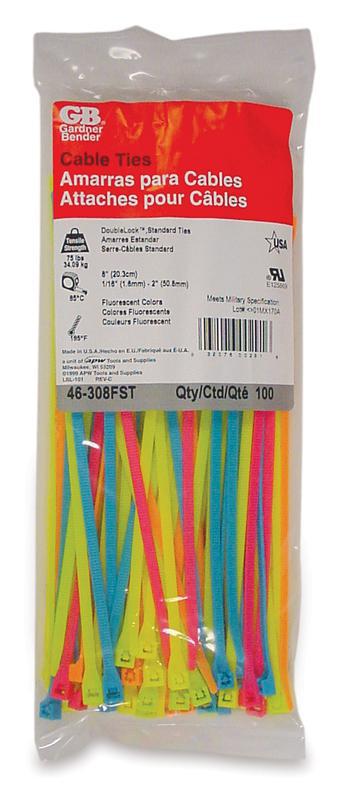46-308FST 8 IN. ASSORTED CABLE TIES