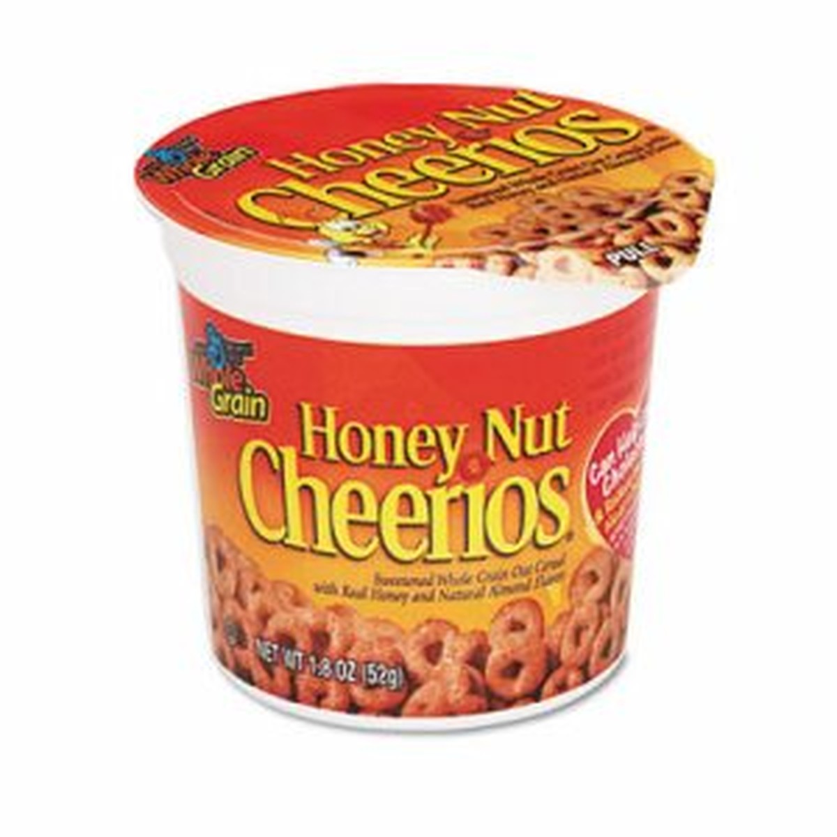 Honey Nut Cheerios Cereal, Single-Serve 1.8oz Cup, 6/Pack