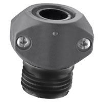 Gilmour 05M Small Garden Hose Coupling, 1/2 in, Male, Polymer
