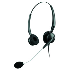 GN2125 Binaural Over-the-Head Telephone Headset w/Noise Canceling Mic