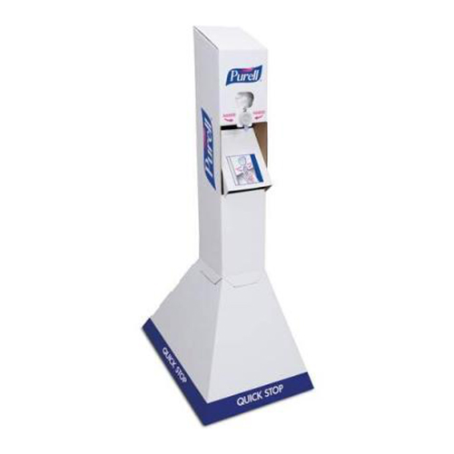 Quick Floor Stand Kit with Two 1,000 mL PURELL Advanced Hand Sanitizer Refills, White/Blue, 29 x 29 x 52