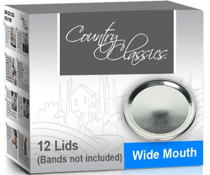 LID WIDE MOUTH 12 PACK