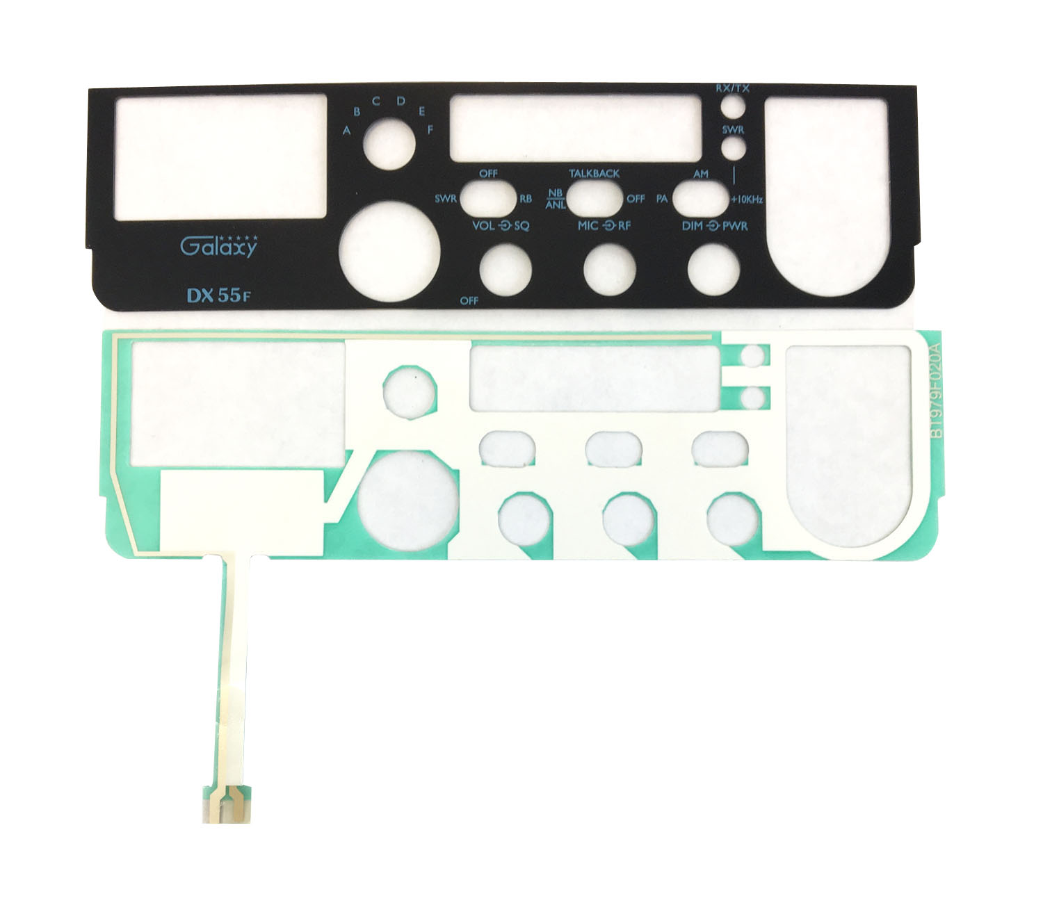 Galaxy - FPDX55F Replacement Face Plate For The Dx55F Radio