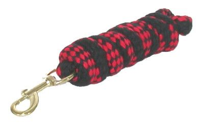 Gatsby Acrylic 6' Lead Rope With Bolt Snap 6' Black/Red