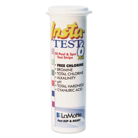 Water Testing, Test Strips, La Motte, Insta-Test6, Blister Card, 50ct