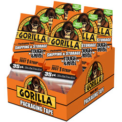 Gorilla Pack Tape 35Yd Disp In 6Pk Display