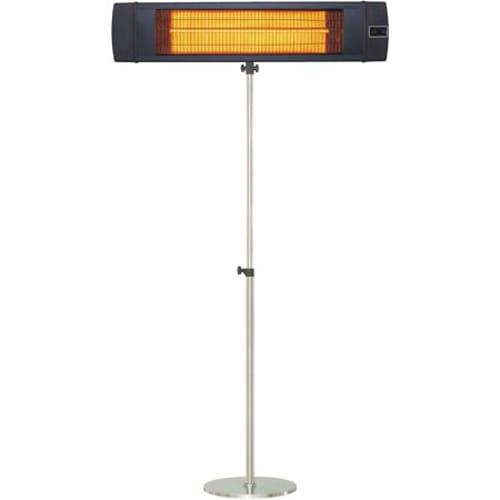 34.6" Electric Carbon Lamp w/Three Heat Levels, Remote and Pole Stand