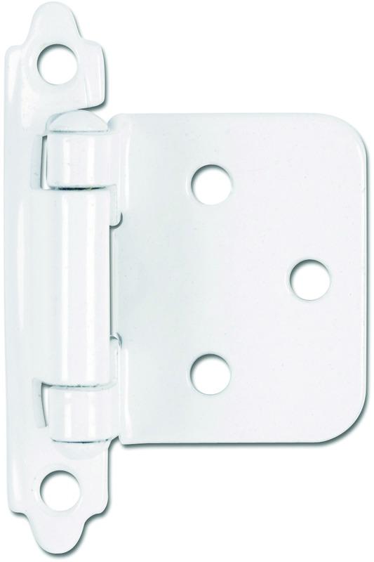 59-9936 White Flush Cabinet  Hinge