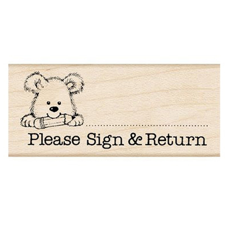 Please Sign & Return Pup Stamp
