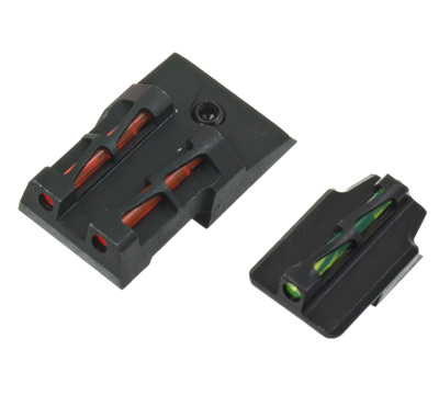 HIVIZ Front and Rear Sight Set for Ruger Security 9 Green Red White & Black LitePipes