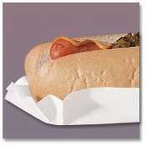 6" Fluted Paper Hot Dog Tray, 3,000 Trays 