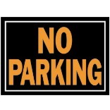 10X14 No Parking Aluminum Sign