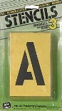 ST3 3 IN. NUMBER/LETTER STENCILS