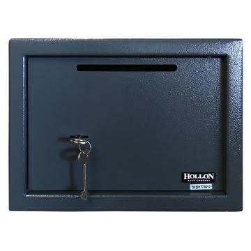 Depository Safe with inner locking department Gray