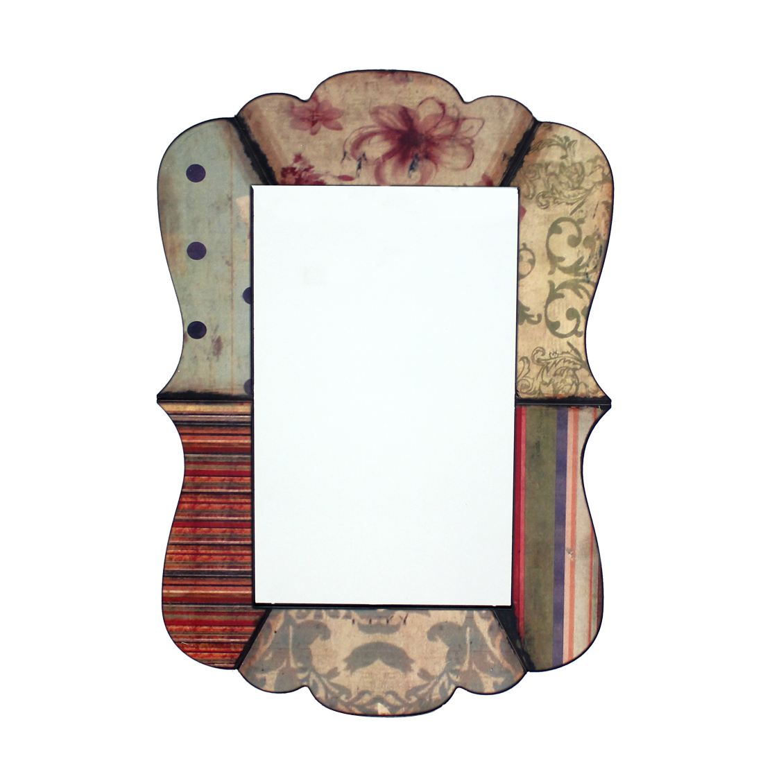 27" x 18.9" Multi-Color, Rustic Decorative, Dressing - Mirror