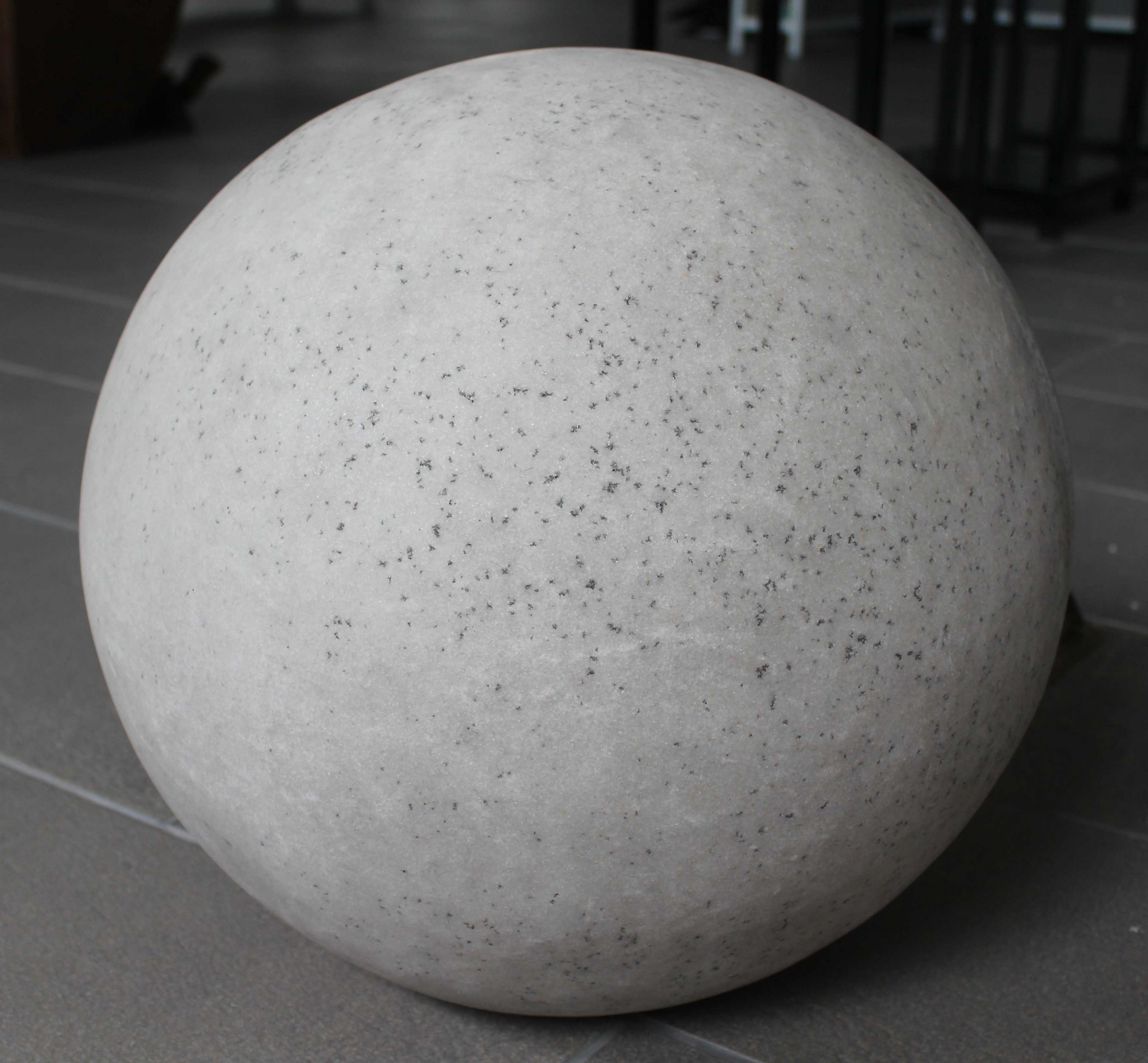 1" x 18" x 17" Gray, Sandstone, Outdoor Light - Ball