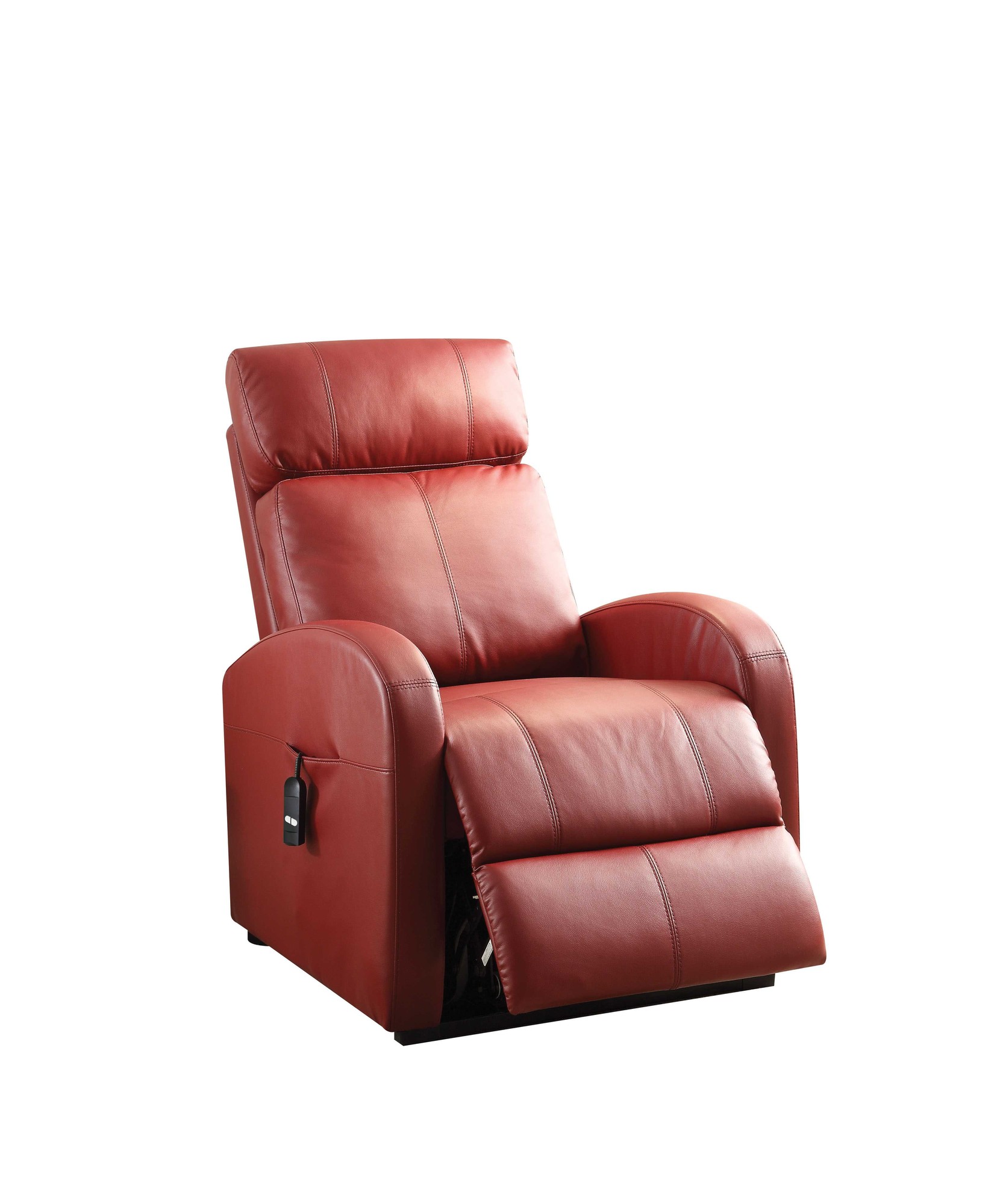 Faux Leather Power Motion Lift Recliner in Red