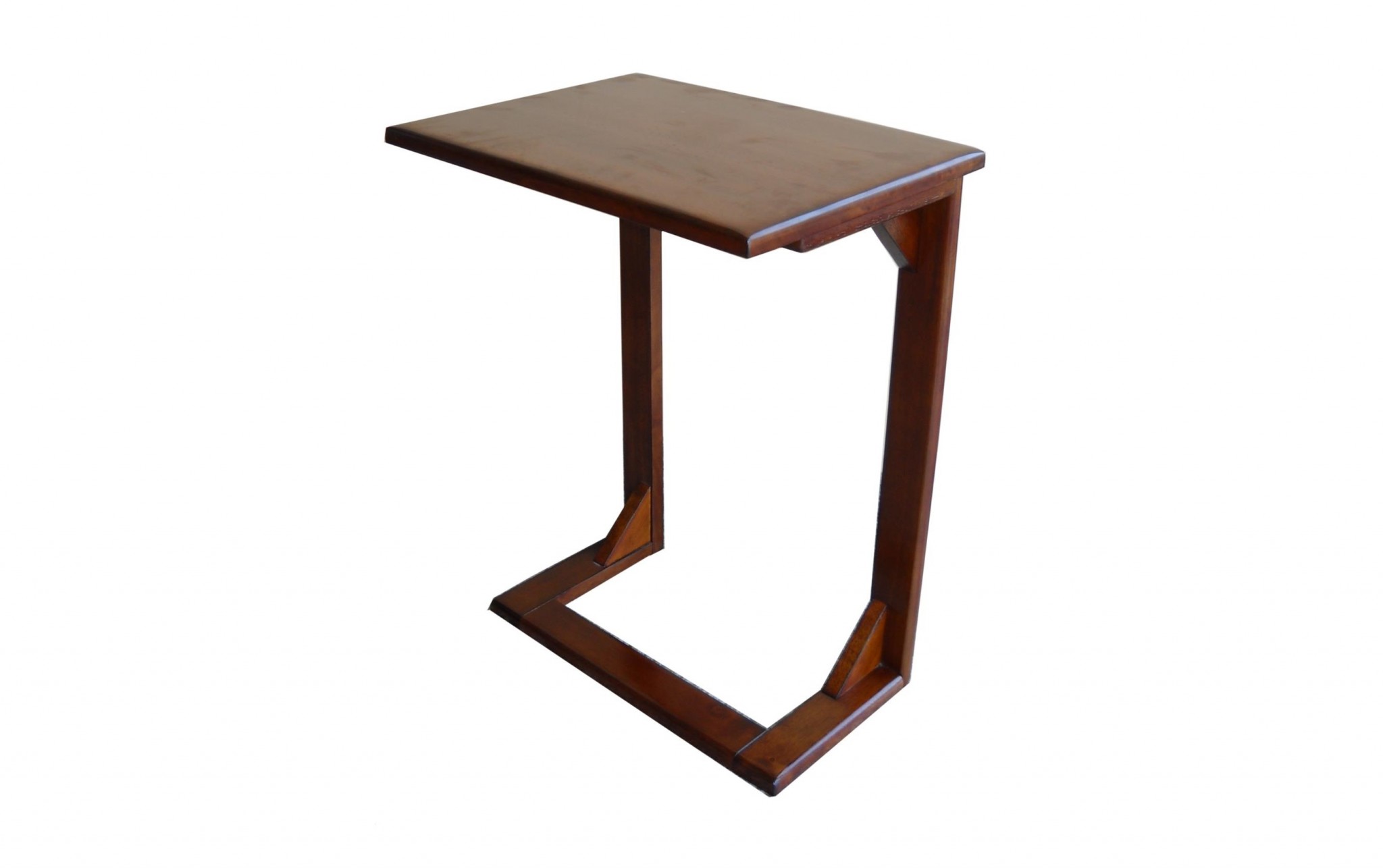 Modern Tobacco Finish TV Side Table