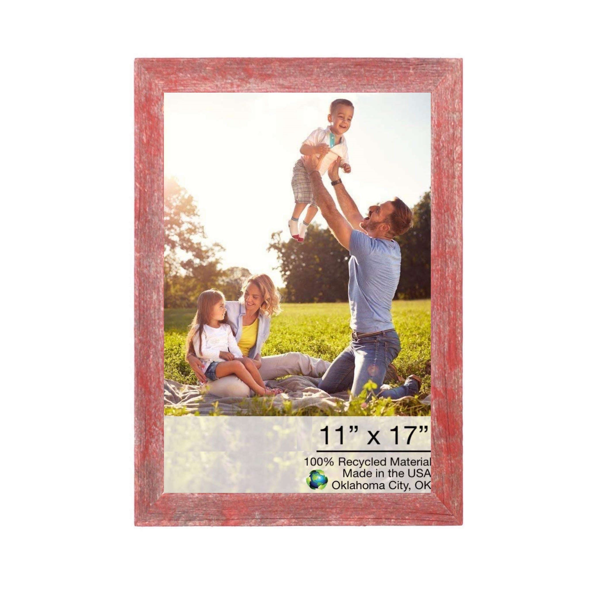 13"x19" Rustic Red Picture Frame
