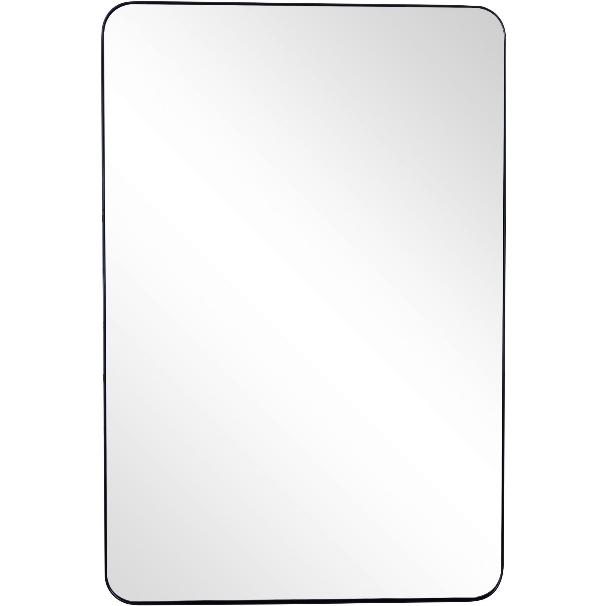 Rectangular Clean Metal Mirror