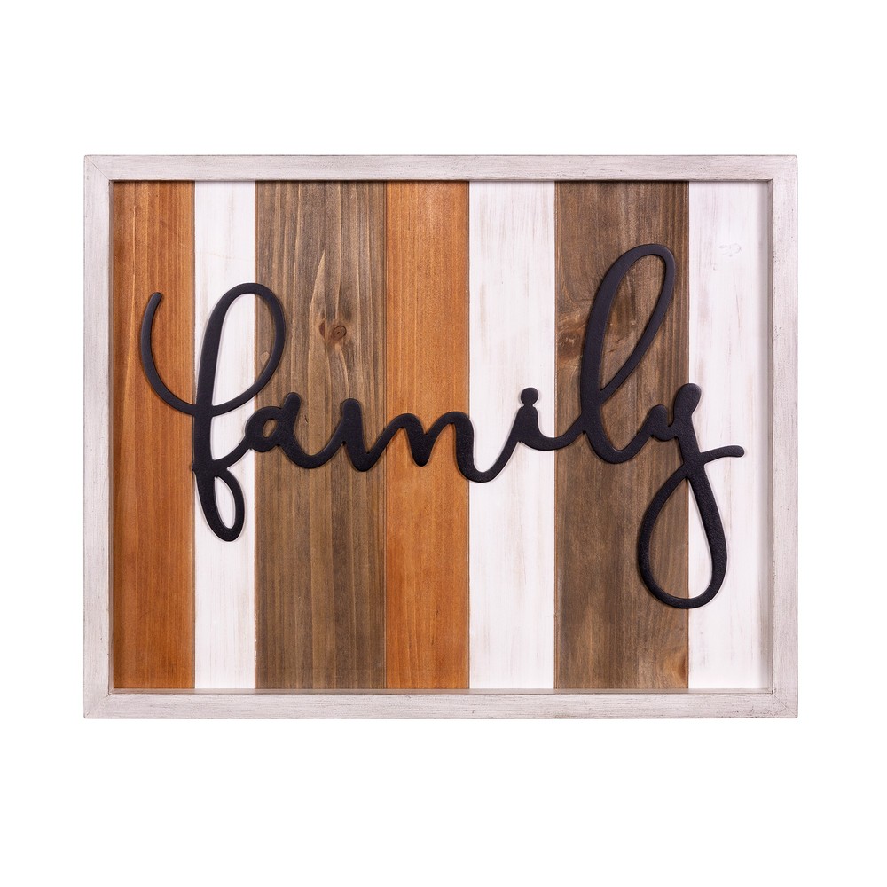 Wooden Family Framed Wall Art