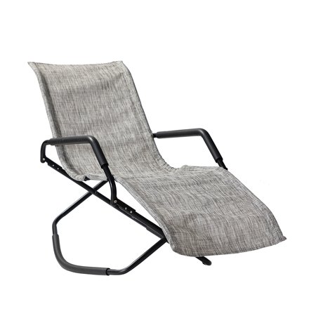 Charcoal Outdoor Reclining Chaise Lounge