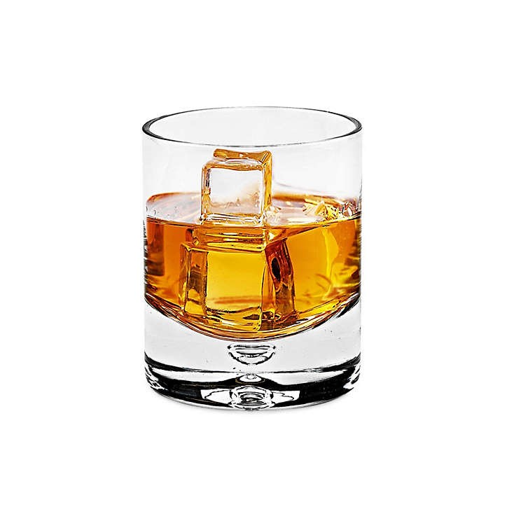 4 pc set Old Fashioned Lead Free Crystal Scotch Glass - 12 oz