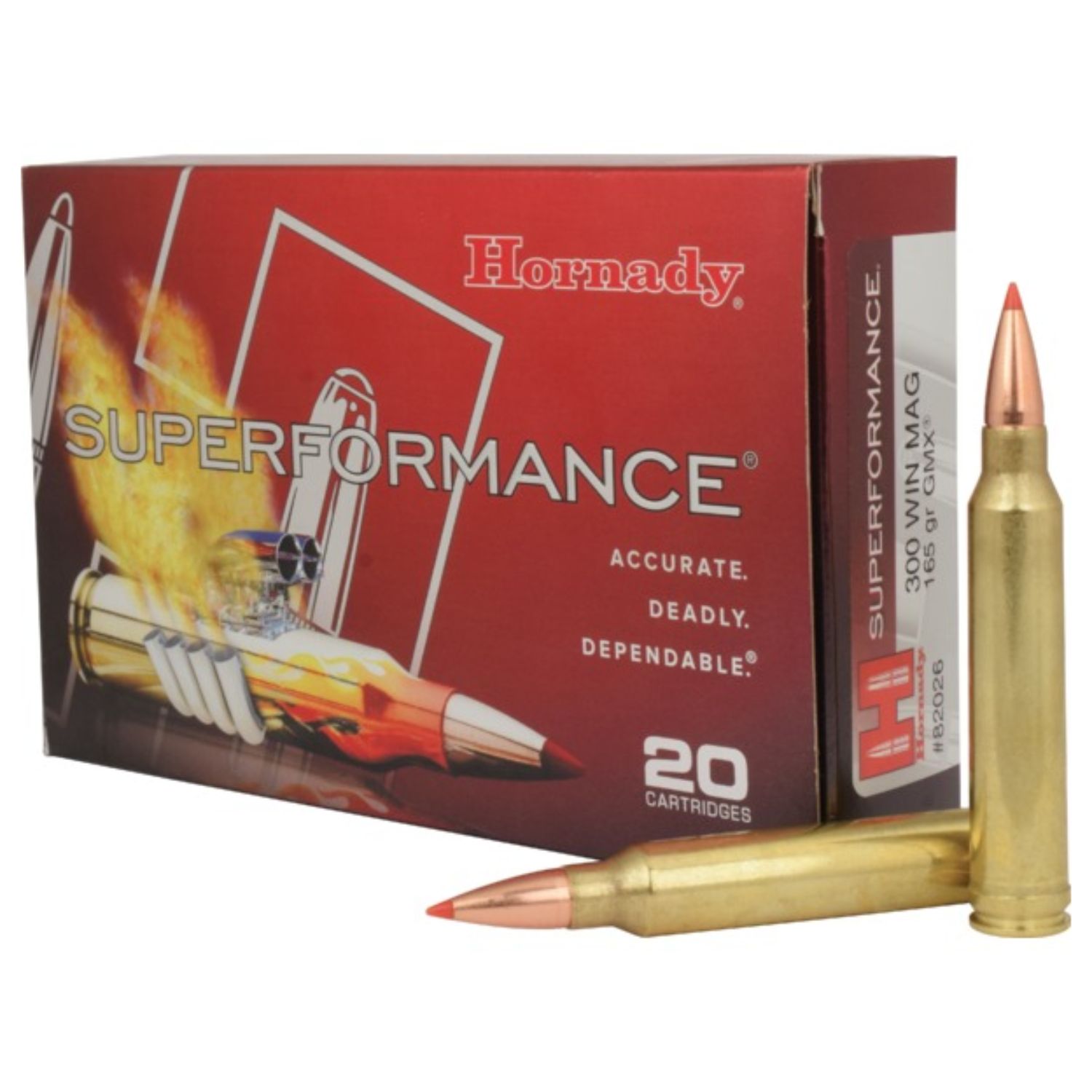 Hornady .300 Winchester Mag 165 Grain GMX SPF-20 Count
